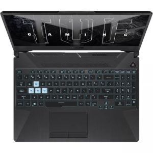 Laptop Asus TUF Gaming A15 FA506NC-HN012 (90NR0JF7-M001Y0), procesor AMD Ryzen 5 7535HS cu șase nuclee, 3.3/4.5GHz, ecran IPS Full HD Anti-Glare 144Hz de 15.6" (39.62cm) și placă video GTX 3050 4GB, (HDMI), memorie DDR5 de 16GB, SSD de 512GB NVMe, 1x USB 
