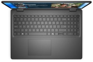 Лаптоп Dell 16 DC16250, Intel Core 5 120U (10 cores, up to 5.0 GHz), 16.0" FHD+(1920x1200) AG, 300nits, 16GB, 2x8GB, DDR5, 5200 MT/s, 1TB M.2 PCIe, Intel Graphics, Cam, FPR, Wi-Fi 6, Backlit Kb, Ubuntu, Carbon Black, 3Y PS