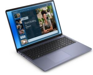 Лаптоп Dell 16 DC16251, Intel Core 7 150U (10 cores, up to 5.4 GHz), 16.0" FHD+(1920x1200) AG, 300nits, 16GB, 2x8GB, DDR5, 5200 MT/s, 1TB M.2 PCIe, NVIDIA GeForce MX570A with 2GB GDDR6, Cam, FPR, Wi-Fi 6E, Backlit Kb, Ubuntu, Midnight Blue, Aluminium 3Y P
