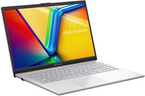 Лаптоп Asus Vivobook Go E1504FA-BQ2424W, AMD, Ryzen R5-7520U 2.8GHz (6MB Cache, up to 4.3GHz, 4 cores, 8 Threads),15.6" FHD (1920x1080),16GB (on bd) LPDDR5 , 1TB SSD G3,  AMD Radeon Graphics,Backlit ,Chiclet Keyboard, Windows 11 Home, Cool  Silver