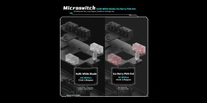 VXE професионална геймърска мишка Wireless Gaming Mouse Dragonfly R1 1K - Huano Ice Berry Pink Dot Switches, Black