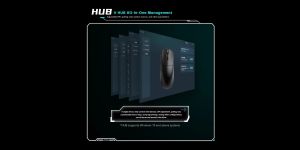 VXE професионална геймърска мишка Wireless Gaming Mouse Dragonfly R1 1K - Huano Ice Berry Pink Dot Switches, Black
