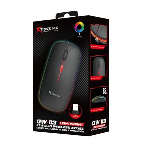 Xtrike ME безжична геймърска мишка Wireless Gaming Mouse GW-113 - 1600dpi, Bluetooth, 2.4G