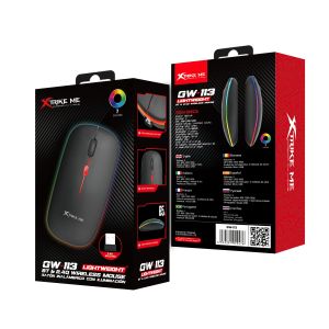 Xtrike ME безжична геймърска мишка Wireless Gaming Mouse GW-113 - 1600dpi, Bluetooth, 2.4G