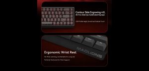 Madlions професионална геймърска механична клавиатура Professional Gaming Mechanical Keyboard MAD 60 PRO - Black, 8K, Gateron Jade Customized [Linear]