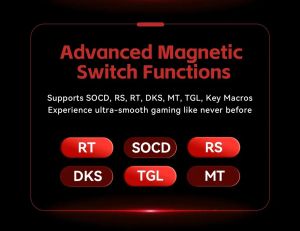Madlions професионална геймърска механична клавиатура Professional Gaming Mechanical Keyboard FIRE 68 ULTRA - 8K, Gateron Magnetic Jade Switches - White Counto