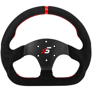 D-Shaped Steering wheel without HUB | 325mm | Alcantara