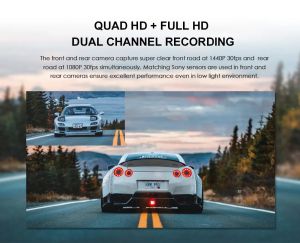 VIOFO Видеорегистратор Dash Cam A129 Plus DUO - GPS, Rear Cam included