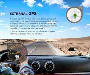 VIOFO Видеорегистратор Dash Cam A129 Plus DUO - GPS, Rear Cam included