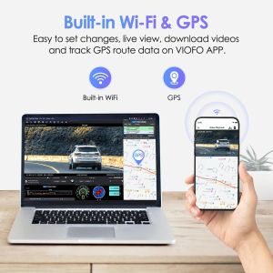 VIOFO Видеорегистратор Dash Cam A129 Plus DUO - GPS, Rear Cam included