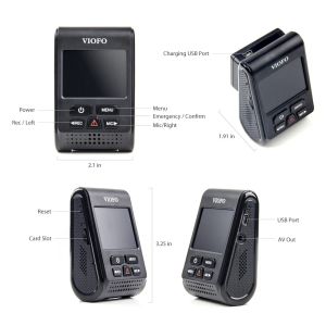 VIOFO Dash Cam A119 V3-G - GPS Module, Quad HD+, HDR, Sony STARVIS