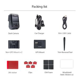VIOFO Dash Cam A119 V3-G - GPS Module, Quad HD+, HDR, Sony STARVIS
