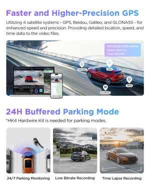 VIOFO Dash Cam A229 Pro 2 Channel - 4K, HDR, Dual Sony STARVIS 2, GPS, Bluetooth
