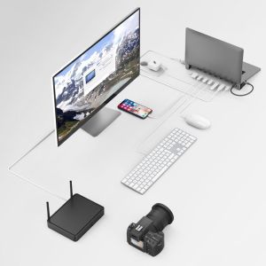 Bağlantı istasyonu 9'u 1 arada HAMA, 4 x USB-A, USB-C, HDMI, LAN, SD, microSD, Gri