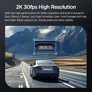 VIOFO Dash Cam VS1 - 2K, Sony STARVIS 2, 32GB SD Card Included, GPS, Bluetooth