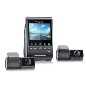 VIOFO Dash Cam A329S 3 Channel - 4K, HDR, Triple Sony STARVIS 2, GPS, Bluetooth, FOV Fisheye Cabin