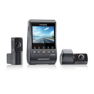 VIOFO Dash Cam A329S 3 Channel - 4K, HDR, Triple Sony STARVIS 2, GPS, Bluetooth, FOV Fisheye Cabin