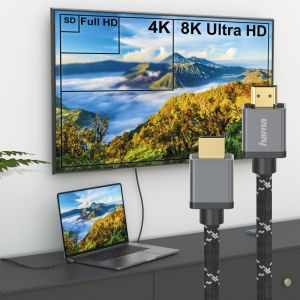 Hama Ultra High Speed HDMI™ Cable, Certified, Plug - Plug, 8K, Alu, 5.0 m