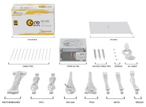 Seasonic захранване PSU ATX 3.1 750W Gold, Full Modular, PCIe 5.1 - CORE GX-750 V2 White - SRP-CGX751-A5A32SF-WH