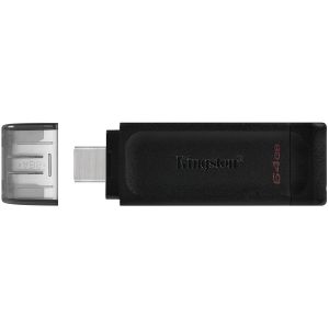 Kingston 64 GB USB-C 3.2 Gen 1 DataTraveler 70, EAN: 740617305302
