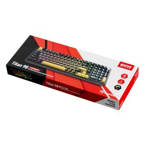 Marvo Wireless Gaming Mechanical keyboard Titan 98 - KG986W Black - Banana Crystal [Linear]