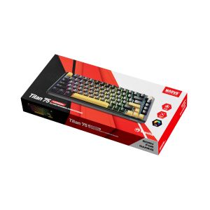 Marvo Wireless Gaming Mechanical keyboard Titan 75 - KG985W Black - Banana Crystal [Linear]
