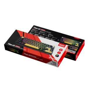 Marvo Wireless Gaming Mechanical keyboard Titan 65 - KG984W Black - Banana Crystal [Linear]