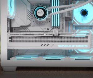 AeroCool кутия Case mATX - P300C-G-WT-v1 - 3 x 120 mm Infinity Mirror A-RGB