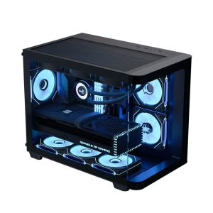 AeroCool Case mATX - P300C-G-BK-v1 - 3 x 120 mm Infinity Mirror A-RGB
