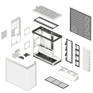 HAVN Case E-ATX - HS 420 VGPU Edition White - PCIe Gen 5 riser included