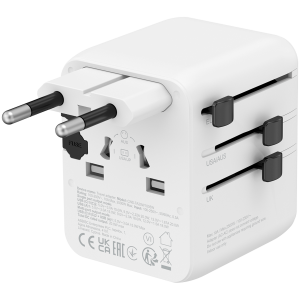 CANYON Travel Adapter OnTour 20 EU/UK/US/AUS 20W  White