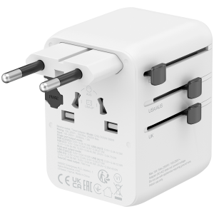 CANYON Travel Adapter OnTour 20 EU/UK/US/AUS 70W  White