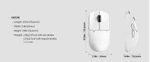 Pulsar Wireless Gaming Mouse X2 CrazyLight Uyuni White 8K