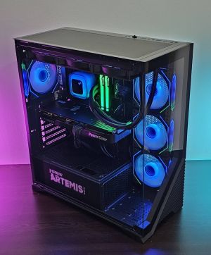 RX 9070XT 16GB/ Ryzen 7-7800X3D/ RAM 32GB/ SSD 1TB/ B850 Wi-Fi/ 1000W/ Răcire cu apă/ PC de gaming Dark Reaper DR006