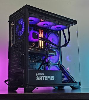 RX 9070XT 16GB/ Ryzen 7-7800X3D/ RAM 32GB/ SSD 1TB/ B850 Wi-Fi/ 1000W/ Răcire cu apă/ PC de gaming Dark Reaper DR006