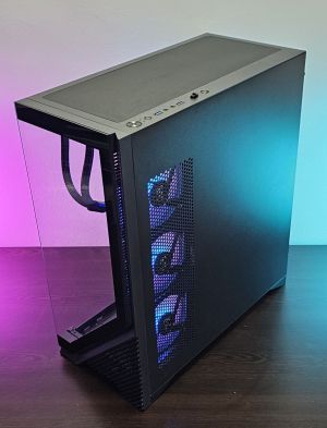 RX 9070XT 16GB/ Ryzen 7-7800X3D/ RAM 32GB/ SSD 1TB/ B850 Wi-Fi/ 1000W/ Răcire cu apă/ PC de gaming Dark Reaper DR006