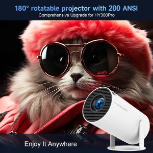 MagCubic преносим мултимедиен проектор Portable Multimedia Projector HY300 Pro - 4K, Android 11, Wi-Fi, Bluetooth 5.0
