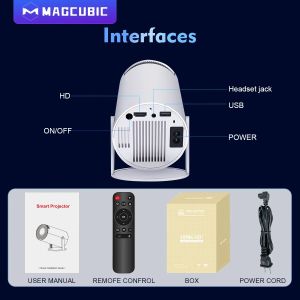 MagCubic преносим мултимедиен проектор Portable Multimedia Projector HY300 Pro - 4K, Android 11, Wi-Fi, Bluetooth 5.0