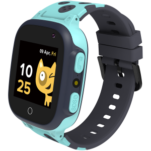 CANYON Sandy KW-34, Kids smartwatch, 1.44 inch colorful screen, GPS function, Nano SIM card, 32+32MB, GSM(850/900/1800/1900MHz), 400mAh battery, compatibility with iOS and android, Blue, host: 52.9 *40.3*14.8mm, strap: 230*20mm, 42g