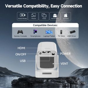 MagCubic преносим мултимедиен проектор Portable Multimedia Projector HY310 - 4K, Android 11, Wi-Fi, Bluetooth 5.4