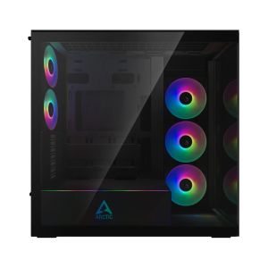 Arctic Case E-ATX - Xtender (Mirror Black) - 5 A-RGB Fans included