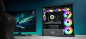 Arctic Case E-ATX - Xtender (Mirror Black) - 5 A-RGB Fans included