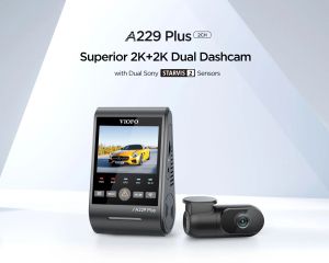 VIOFO Видеорегистратор Dash Cam A229 Plus 2 Channel - 2K, HDR, Sony STARVIS 2, GPS