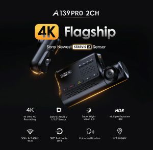 VIOFO Видеорегистратор Dash Cam A139 PRO 2 Channel - 4K UHD, Sony STARVIS 2, GPS