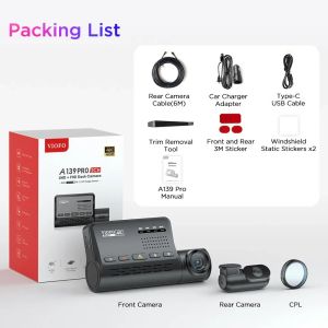 VIOFO Видеорегистратор Dash Cam A139 PRO 2 Channel - 4K UHD, Sony STARVIS 2, GPS