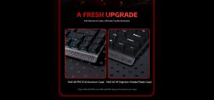 Madlions Professional Gaming Mechanical Keyboard MAD 68 PRO - Black, 8K, Sealed Silver Magnetic [Linear]