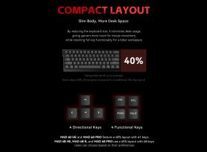 Madlions Professional Gaming Mechanical Keyboard MAD 68 PRO - Black, 8K, Sealed Silver Magnetic [Linear]