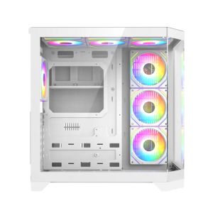 Gamemax кутия Case ATX - HYPE-A White - 4 x 120 mm Addressable RGB fans