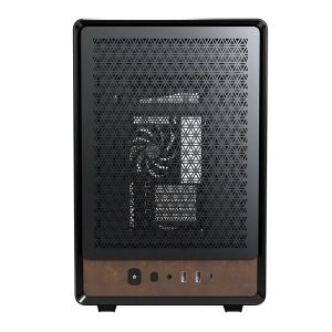 Montech кутия Case mATX - Heritage PRO (B) - USB-C, Leather, 4 x 120 mm Fans