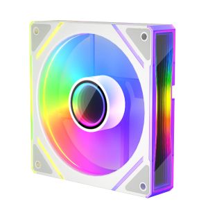 1stPlayer Fan 120mm FC7R-WH - Infinity Mirror ARGB, REVERSE - White